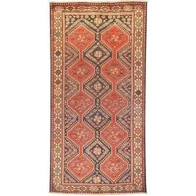Authentic Persian Rug Yalameh Traditional Style Hand-Knotted Indoor Area Rug With Natural Wool And Cotton 10'1" X 5'1" Panr02928